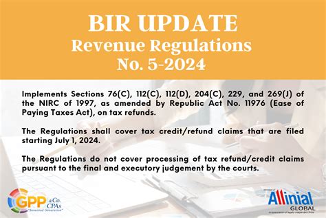 BIR REVENUE REGULATIONS NO. 5.